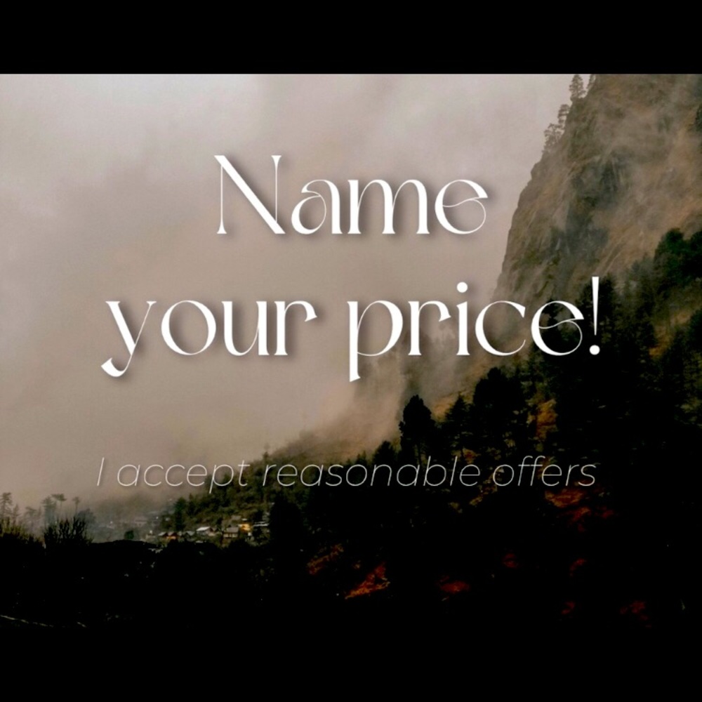 I accept all reasonable offers.